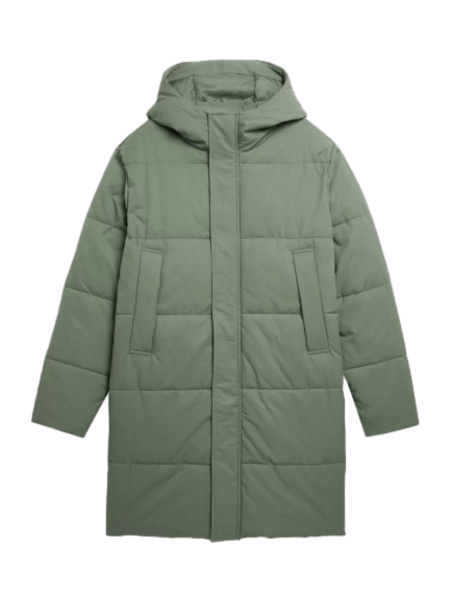 Cappotto lungo da uomo imbottito